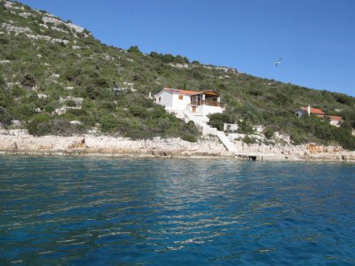 Fischerhaus Planika mit dem Pool